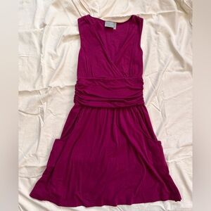 Size small petite, Athleta brand dress. Dark pink color.